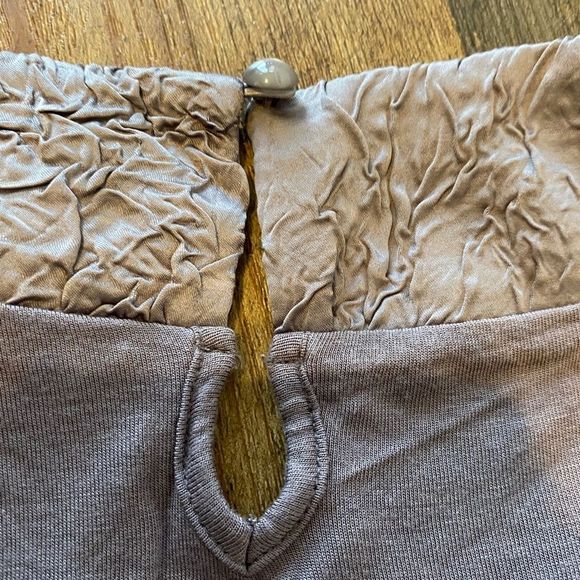 Kische Lavender Tank Small Cowl Crinkle Neckline - Picture 4 of 8